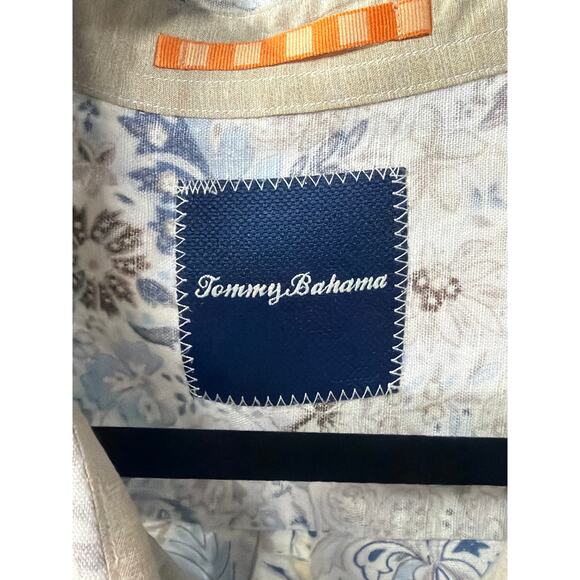 Tommy Bahama Men’s Paisley Button Down Shirt L Coastal Resort Casual - Picture 4 of 6